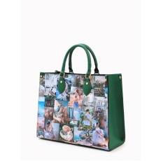 BE NICE Polly print galleria verde., сумка-шоппер.